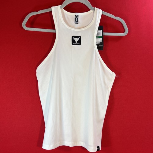 Womens Under Armour Project Rock Ribbed Tank Sz L. NWT
