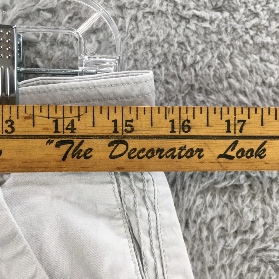 Pantalones Cortos Chinos de Golf Eddie Bauer para Mujer 8 Gris Tiro Medio Botón Cremallera Mosca Bolsillo Lateral Foto 4 de 4