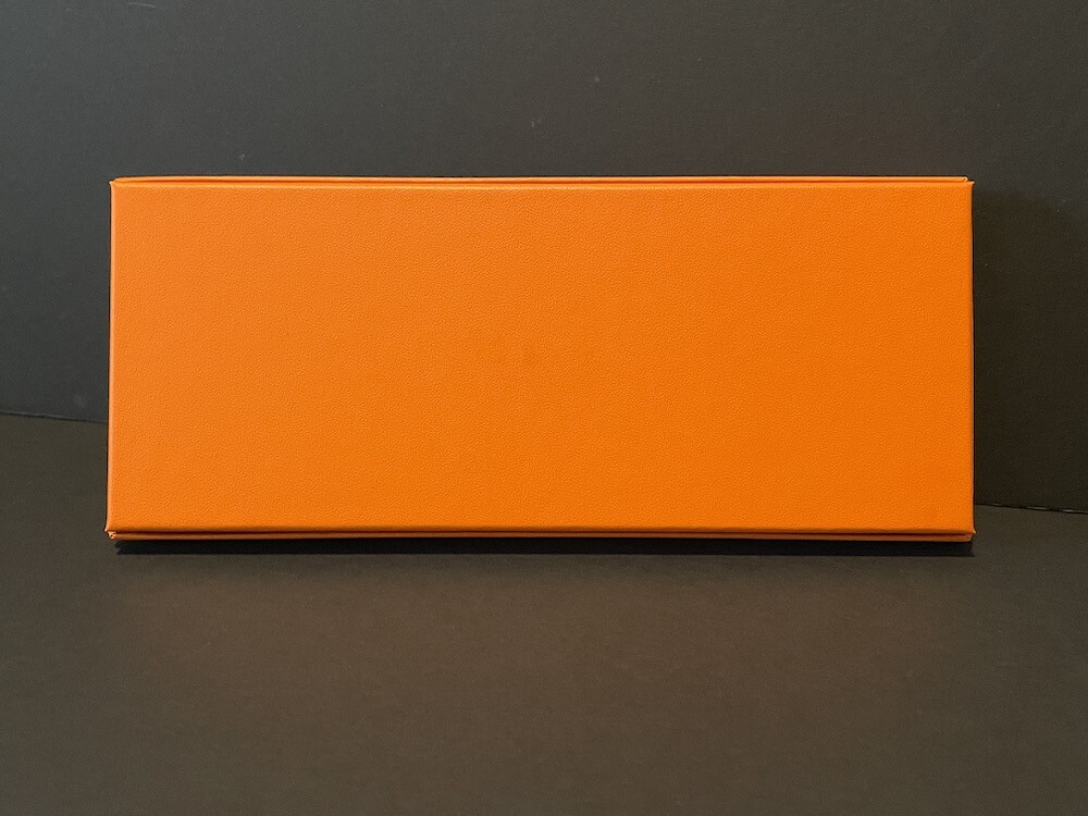 Hermes box from fragrance rectangle small empty