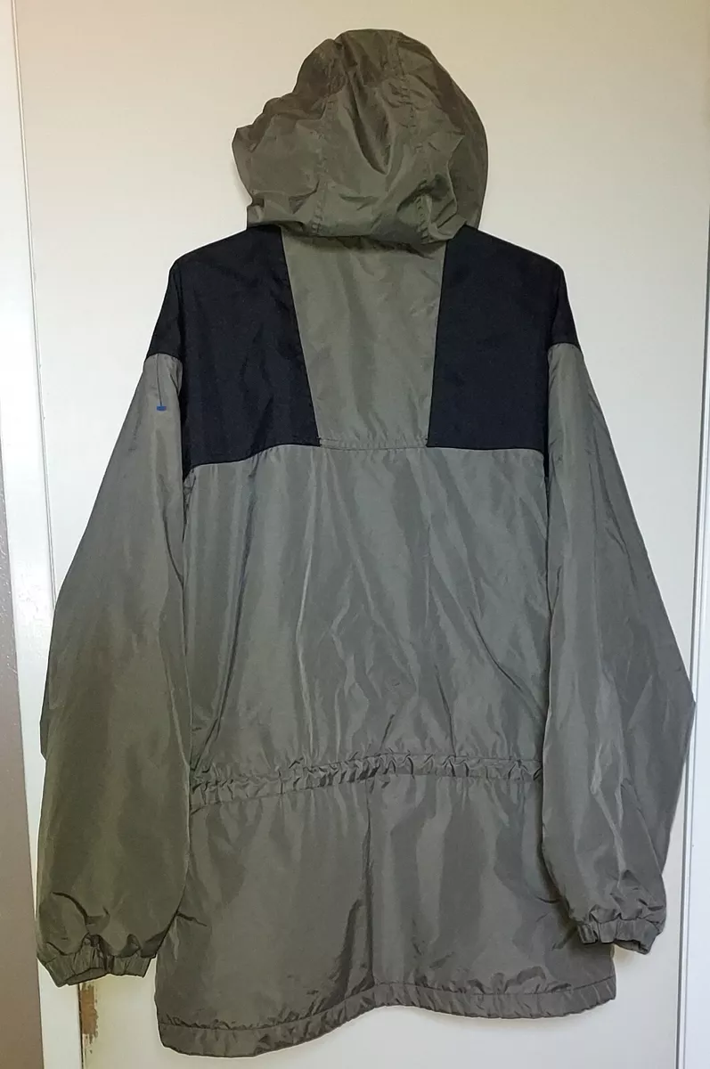 A+ Men's L Columbia RN 69724 CA 05367 Hooded Coat Jacket Green/Black WARM