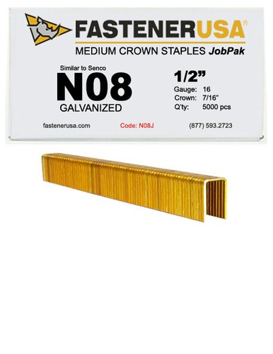 1-1/2 LEG x 7/16 CROWN 16GA 316SS N17 STAPLES 10,000ct | MN17C10 | eBay