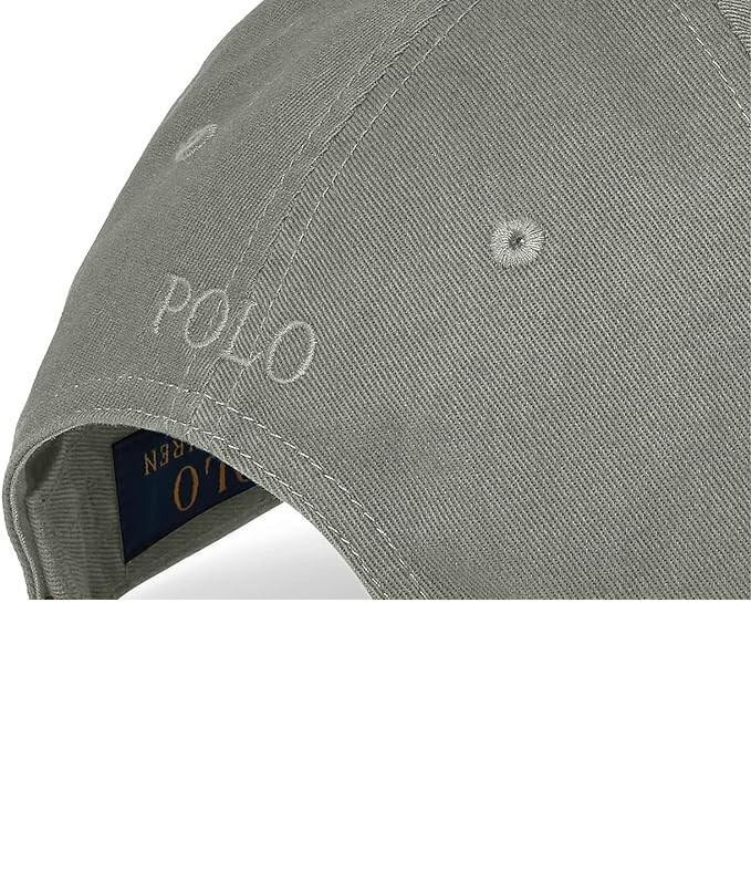 NUOVA POLO RALPH LAUREN UOMO BIG PONY chino cappello regolabile cappello grigio chiaro