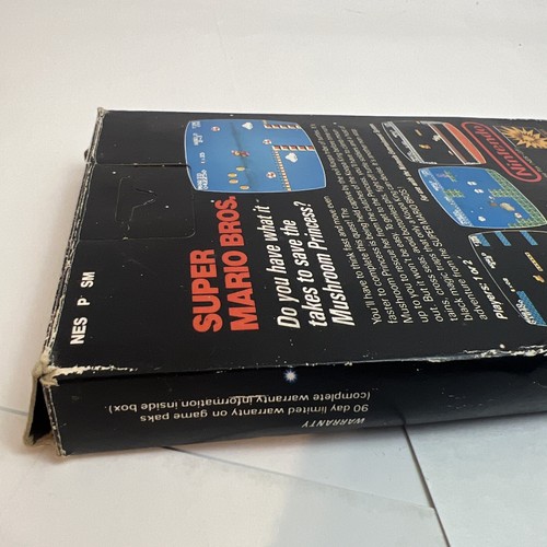 Box NES Super Mario Bros Foam hangtab Nintendo 1985 5-screw Rare - Picture 12 of 24