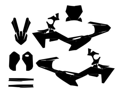 KTM SX 50 Motocross 2024 2025 Vector Graphics MX Template 1:1