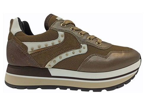 Scarpe per donna Nero Giardini I116941D sneakers platform casual pelle alla moda - Imagen 3 de 7