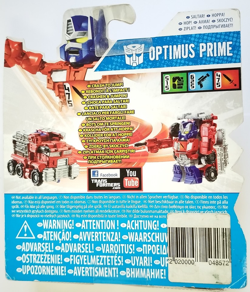 Transformers Bot Shots Battle Game Optimus Prime eBay