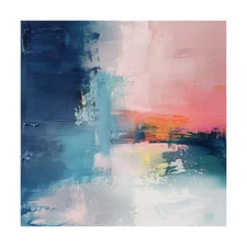 Blue Pure hand painted Nordic style Living Room Light Luxury Abstract Paintings