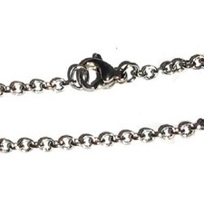 Stainless Steel 18 Inch 2mm oval Link Neck Chain Necklace