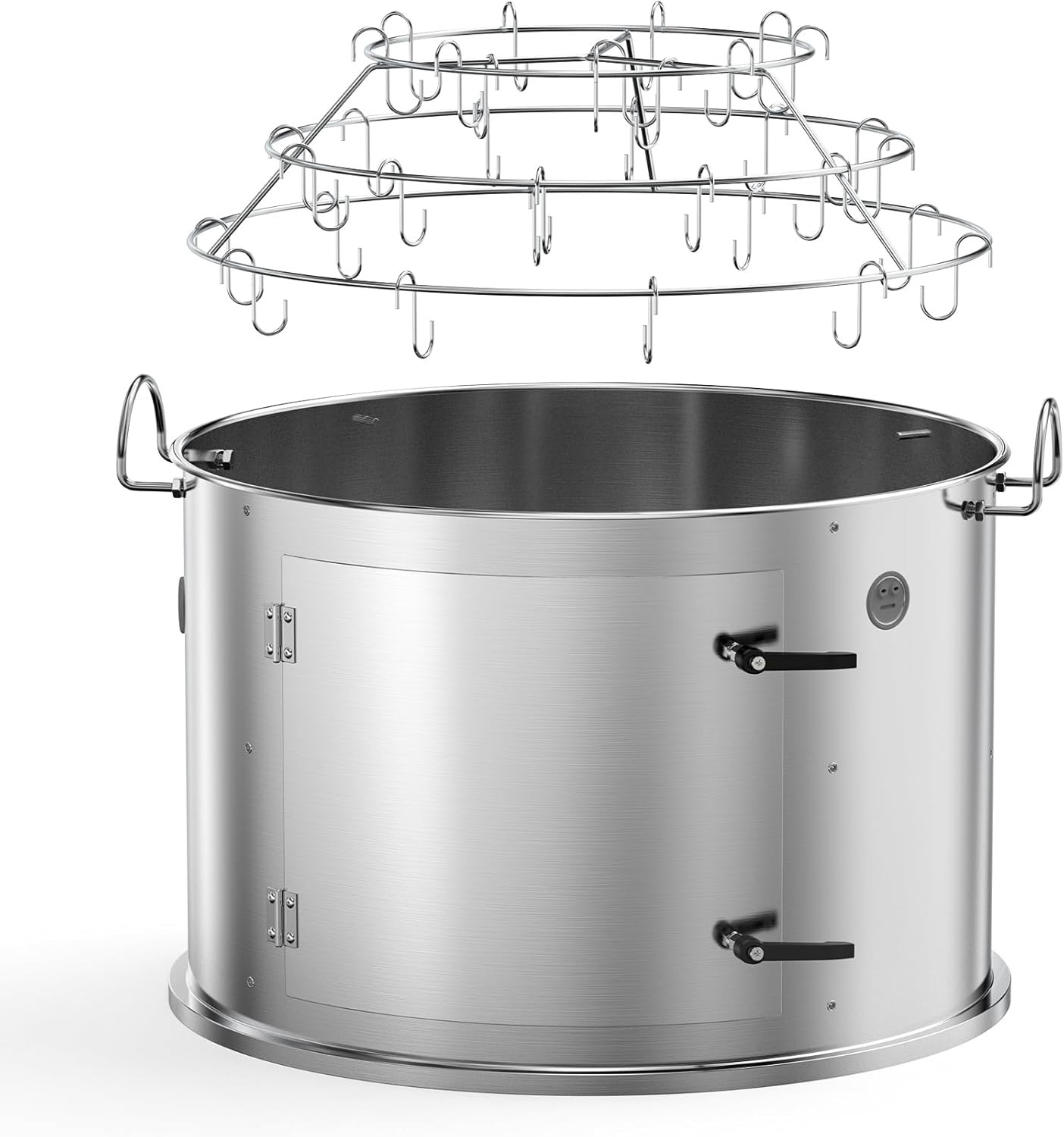 Stainless Steel Grill Smoking Kit Compatible with Weber 22 I