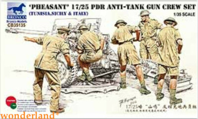 Bronco #CB35135 1/35  Pheasant 17/25 Pdr Anti-Tank Gun Crew Set