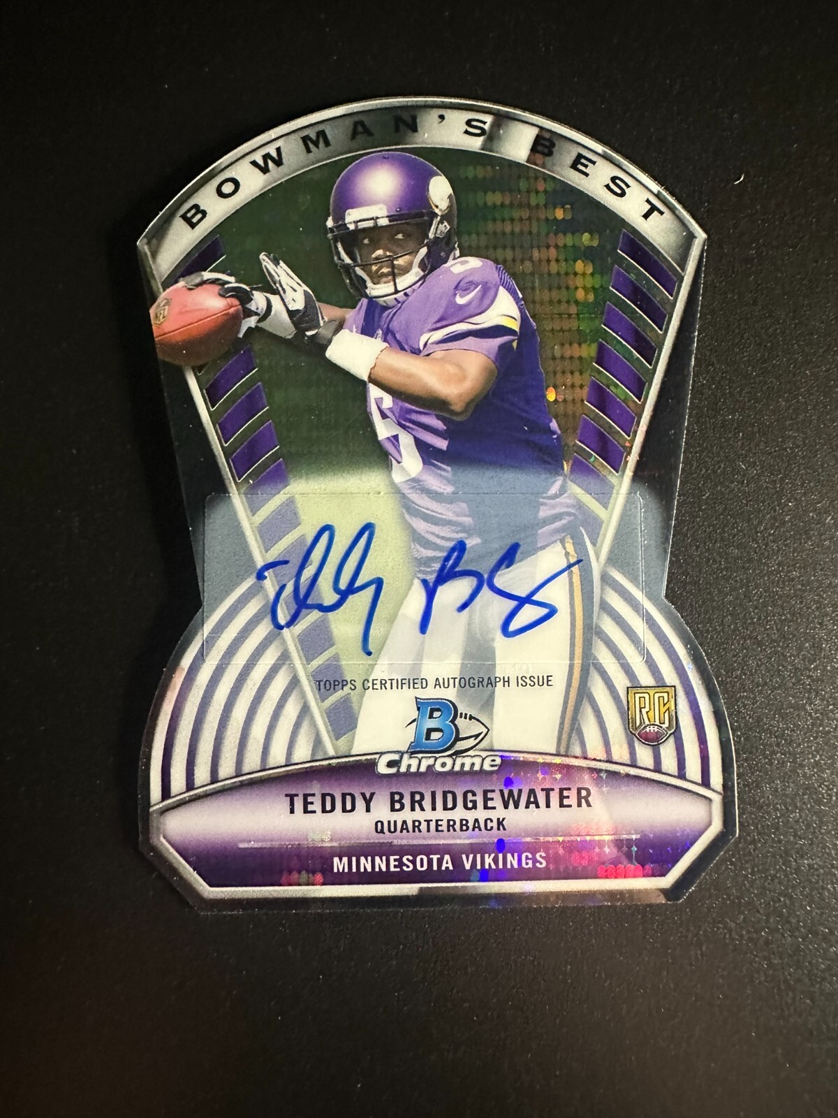 Teddy Bridgewater Bowman Chrome Bowman's Best Die-Cut #BBTB Base