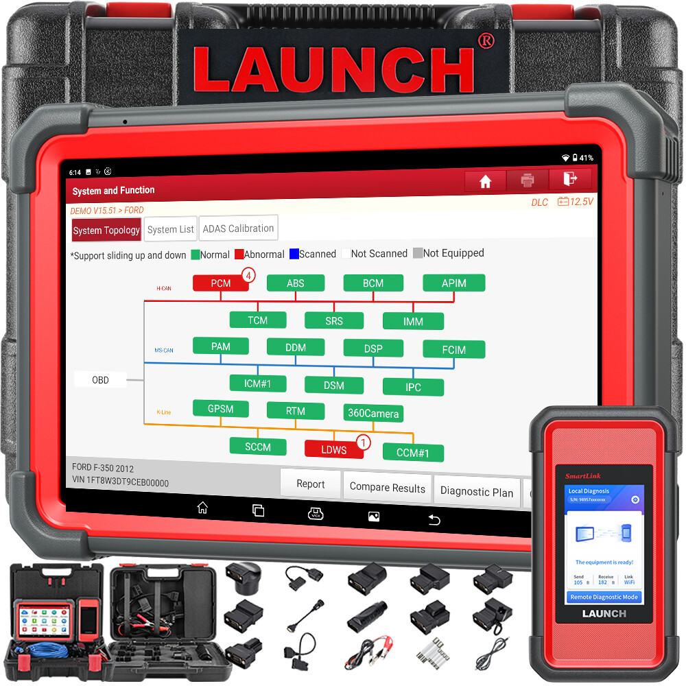LAUNCH X431 PRO5 PAD 5 Car Diagnostic Scanner ECU Coding Online Programming OBD2