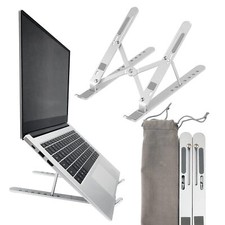 Laptop Stand Adjustable Ergonomic Aluminum Riser 7 Angle Anti-Slip 15.6"