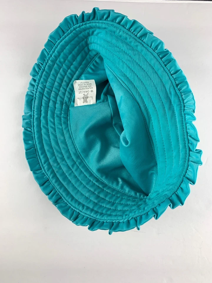 Baby Hat Koala Kids Girls Sun Hat Turquoise Blue /Multi Color Flowers18-14 M /2T - Image 4 of 4