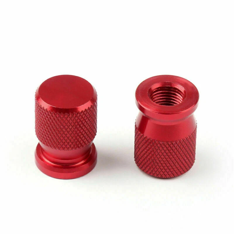 CNC Wheel Tire Valve Stem Cap Cover For Honda Yamaha Kawasaki Suzuki Red #8 Foto 4 de 4