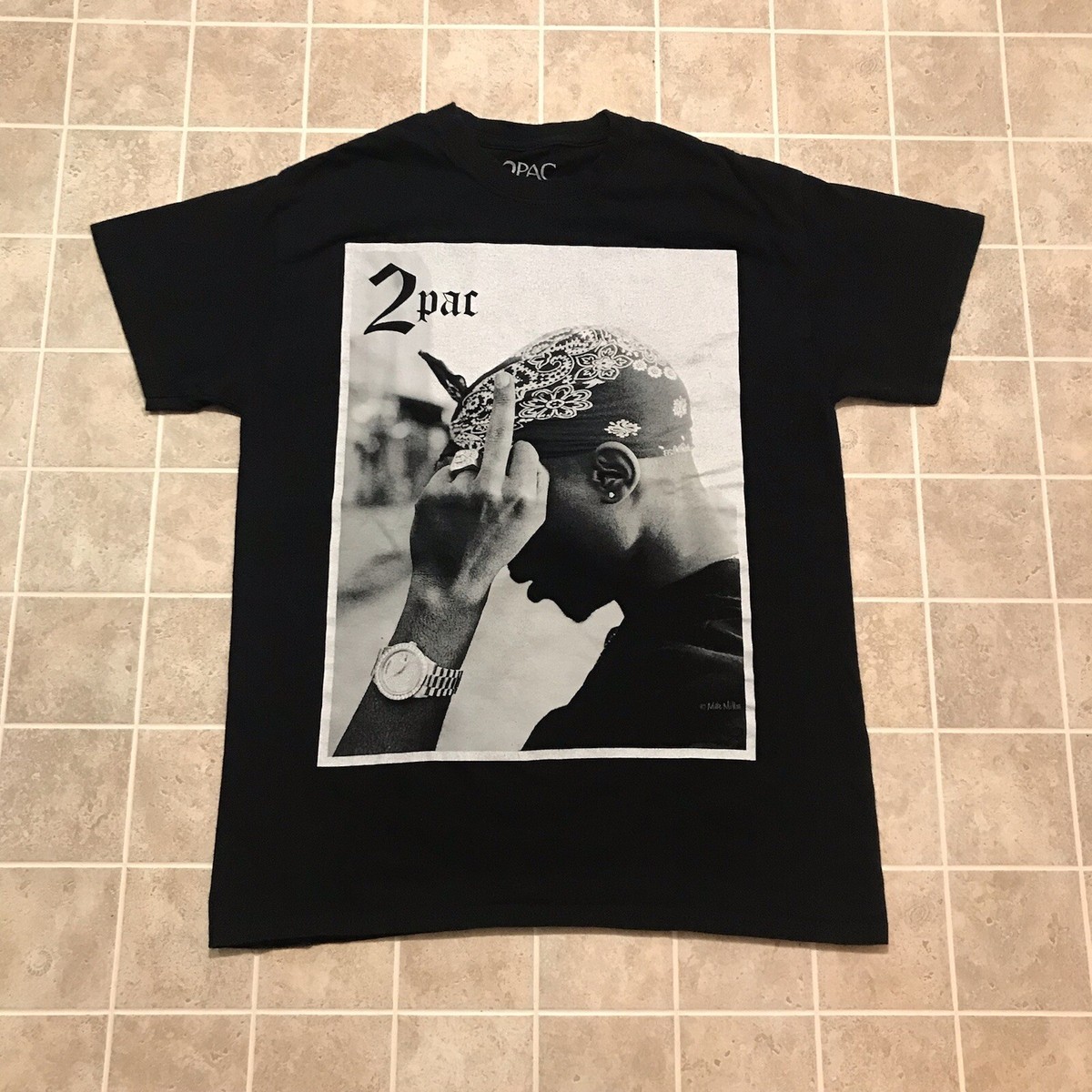 【 廃盤希少 】2PAC Mike Miller photo work Tシャツ 廃盤希少 】2PAC Mike Miller photo work Tシャツ