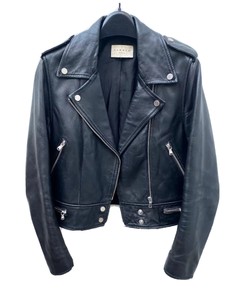 sandro leather coat