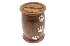 Wooden Custom Pet urn For Dog Cat Ashes Personalized Cremation Urn