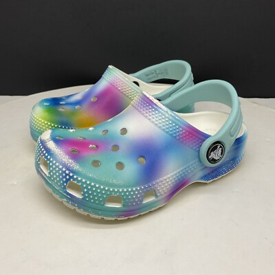 Crocs Shoes Girls 8 Toddler Classic Solarized Slip On Clog Iconic