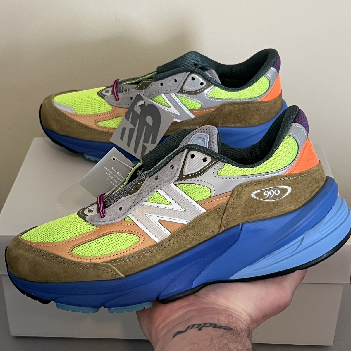 Action Bronson x New Balance 990v6 Baklava (MiUSA) | Size 4.5M | M990AB6