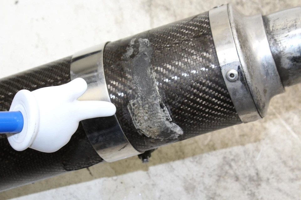 Suzuki Bandit 600 GSF600S 1998 sistema de escape cabezales silenciador de carbono Foto 2 de 4