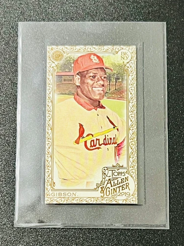 Bob Gibson 2019 Topps Allen & Ginter Gold Border Mini Parallel #281 Cardinals