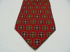TOMMY HILFIGER - NAUTICAL PATTERNED - VINTAGE MADE IN USA - 100 SILK NECK TIE 