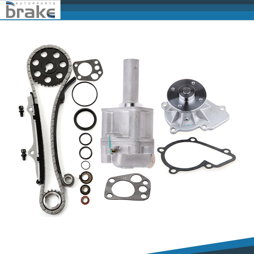 Timing Chain Oil Water Pump Kit Fits Nissan 240SX For D21 Pickup KA24E