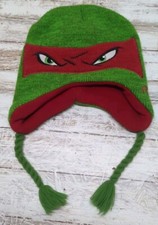 Hat Winter Snow Kids Youth Teenage Mutant Ninja Turtles Raphael Red Green