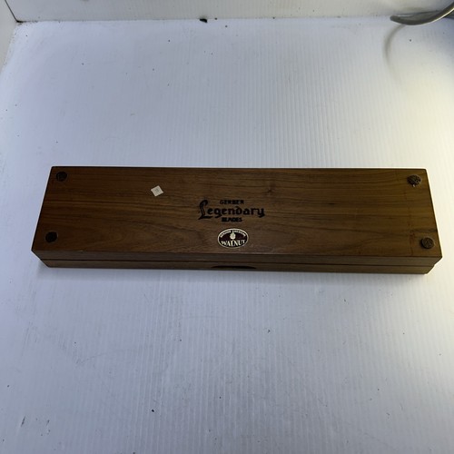Vintage Gerber Legendary Blades Carving Set in Walnut Case Ron Balmung - Picture 19 of 20