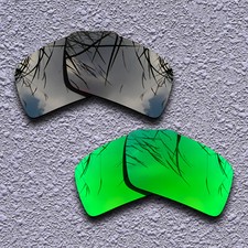 US Emerald Green Black Replacement Lenses For-Costa Del Mar Reefton Polarized