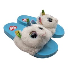 TY Shoes Girls 13-1 Diamond The Unicorn Slides Beach Sandal Vacation Summer 