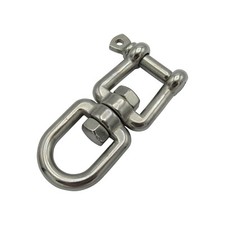 Jaw Eye Swivel Shackle Stainless Steel 6MM (Marine Boat Sailing Pin 938KG)