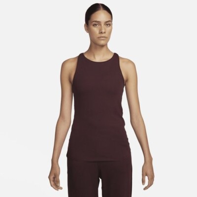 nike yoga luxe rib tank