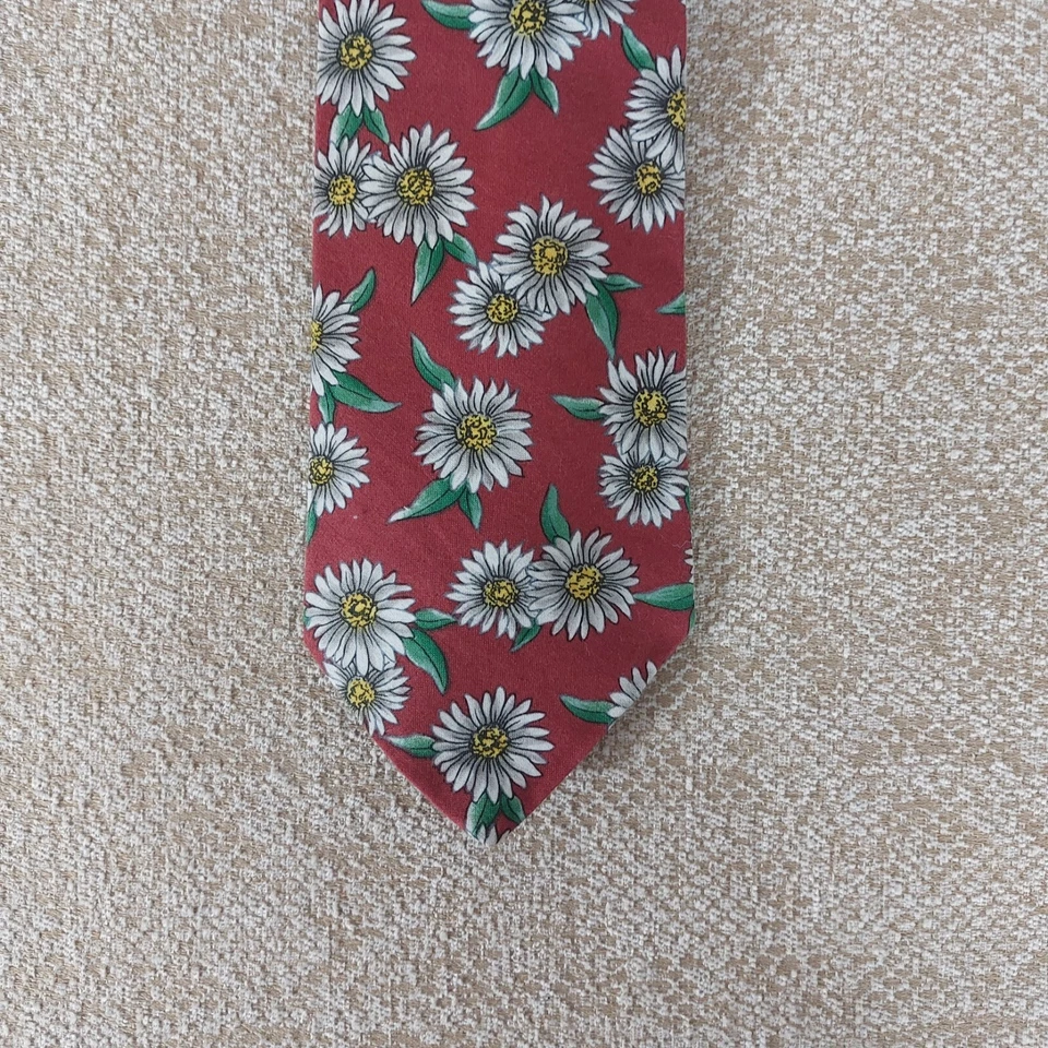 Requisitos Corbata Vintage 100% Algodón Floral Flor Cuello ROJA - ENVÍO GRATUITO Foto 2 de 4