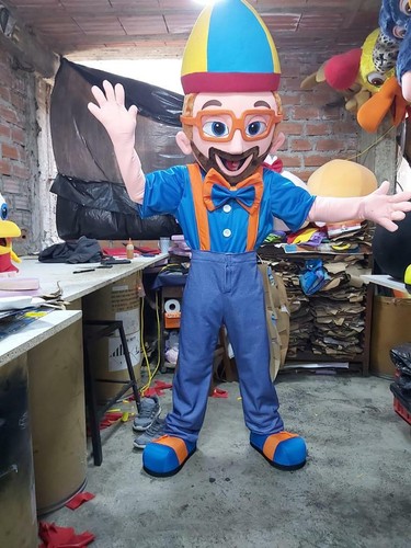 Blippi Boy Mascot Costume Halloween 