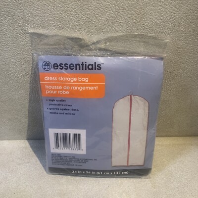 Garment Bag Essentials Dress Storage 24'' in x 54  in Gray Z-145D High Quality