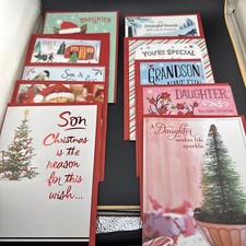 10 Hallmark Christmas Greeting Cards with Envelopes   New  Lot 22