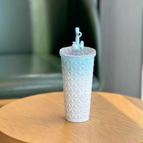 New 2025 China Starbucks Happy Summer 23oz Bear Topper Diamond SS Straw Cup - Picture 3 of 5