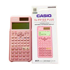 Casio FX-991ES Plus PK Pink Scientific Calculator 417 Functions, GCSE  A Leve