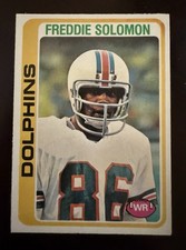 1978 Topps Football Freddie Solomon #399 Miami Dolphins