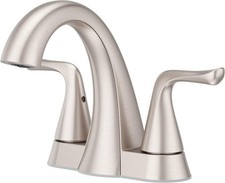 Pfister Willa LF-048-MAL 4" Centerset 2-Handle Bathroom Faucet Brushed Nickel