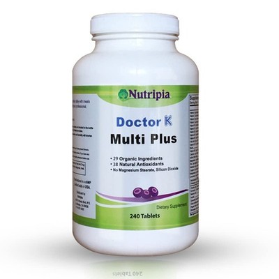 Nutipia Dr. K Multi Plus Multivitamin - 240 Tablets 1 Count (Pack of 1) 