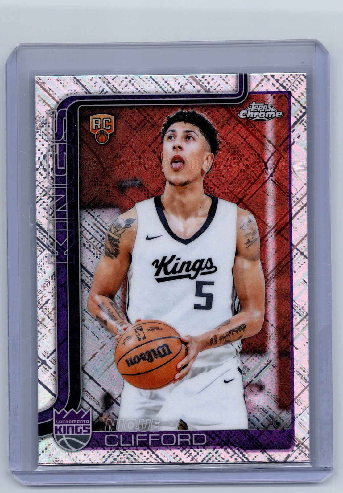 2025-26 Topps Chrome #274 Nique Clifford Skylight Refractor