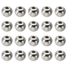 20 Pack M3x0.5mm Ball Nuts Knob Ball Caps Blind Hole Handle Nut Silver