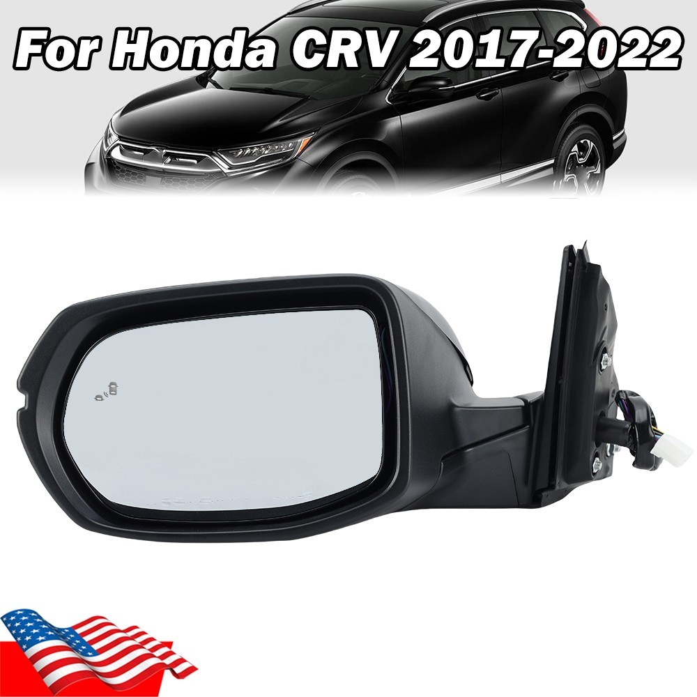 Left Side Mirror For Honda CR-V 2017-22 Blind Spot BSD Turn Signal Heated Driver
