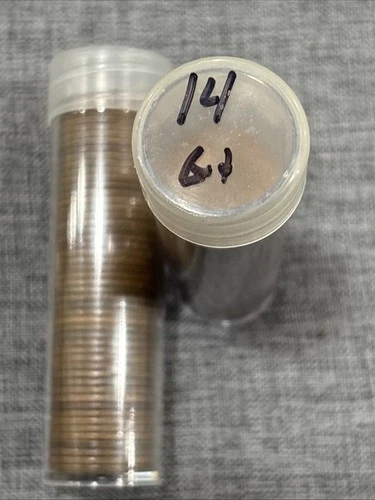 Roll Of (50) 1914 Lincoln Cents Uncleaned Problem Free Coins Good Or Better