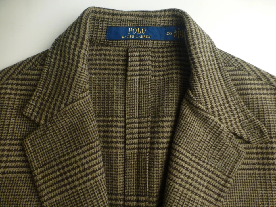 Polo Ralph Lauren Blazer 42S Plaid Excellent Condition Jacket Sport Coat - Image 3 of 4