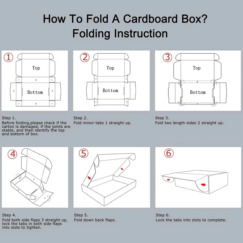 Juego de 50 cajas de envío 9x6x2, caja de cartón corrugado pequeña blanca, caja de correo Foto 4 de 4