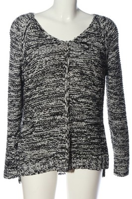 VIA APPIA Rundhalspullover Damen Pullover Gr. DE 40 weiß-schwarz Casual-Look